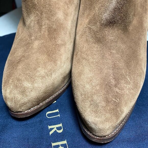 Ralph Lauren Fall 2015 Runway Collection Morel Suede Embroidered Fringe Boot - Picture 9 of 17